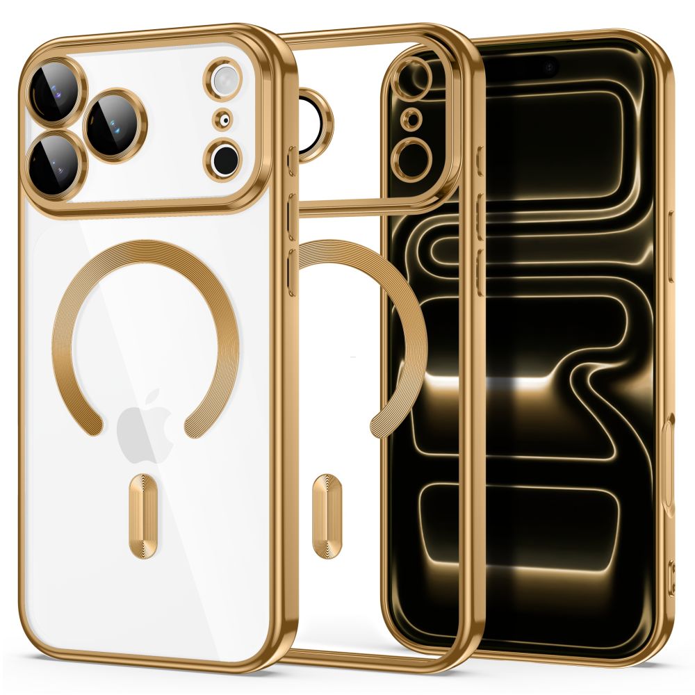 Ochranný kryt na iPhone 17 Pro - Tech-Protect, Magflex MagSafe Shiny Gold