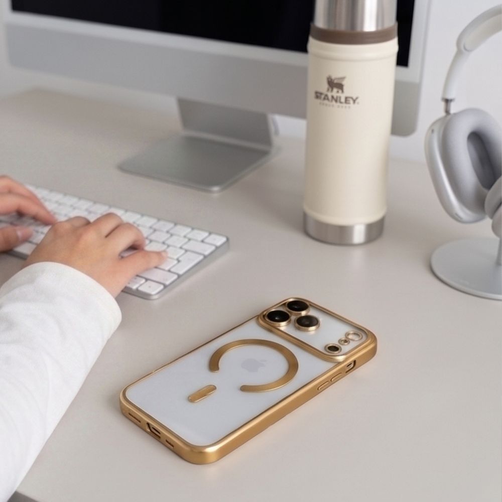 Ochranný kryt na iPhone 17 Pro - Tech-Protect, Magflex MagSafe Shiny Gold
