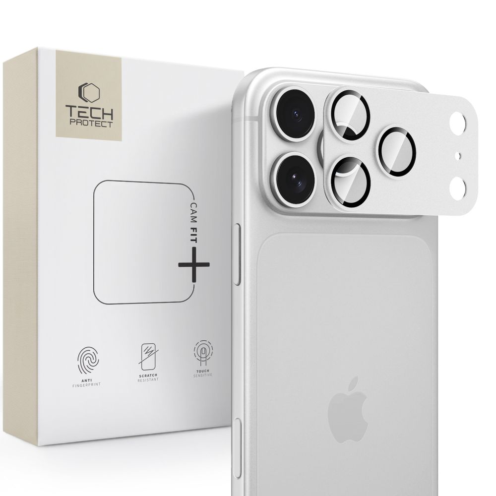 Ochrana na zadní kameru iPhone 18 Pro MAX - Tech-Protect, CamFull Fit+ Black