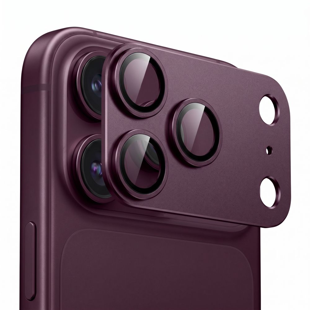 Ochrana na zadní kameru iPhone 18 Pro MAX - Tech-Protect, CamFull Fit+ Black