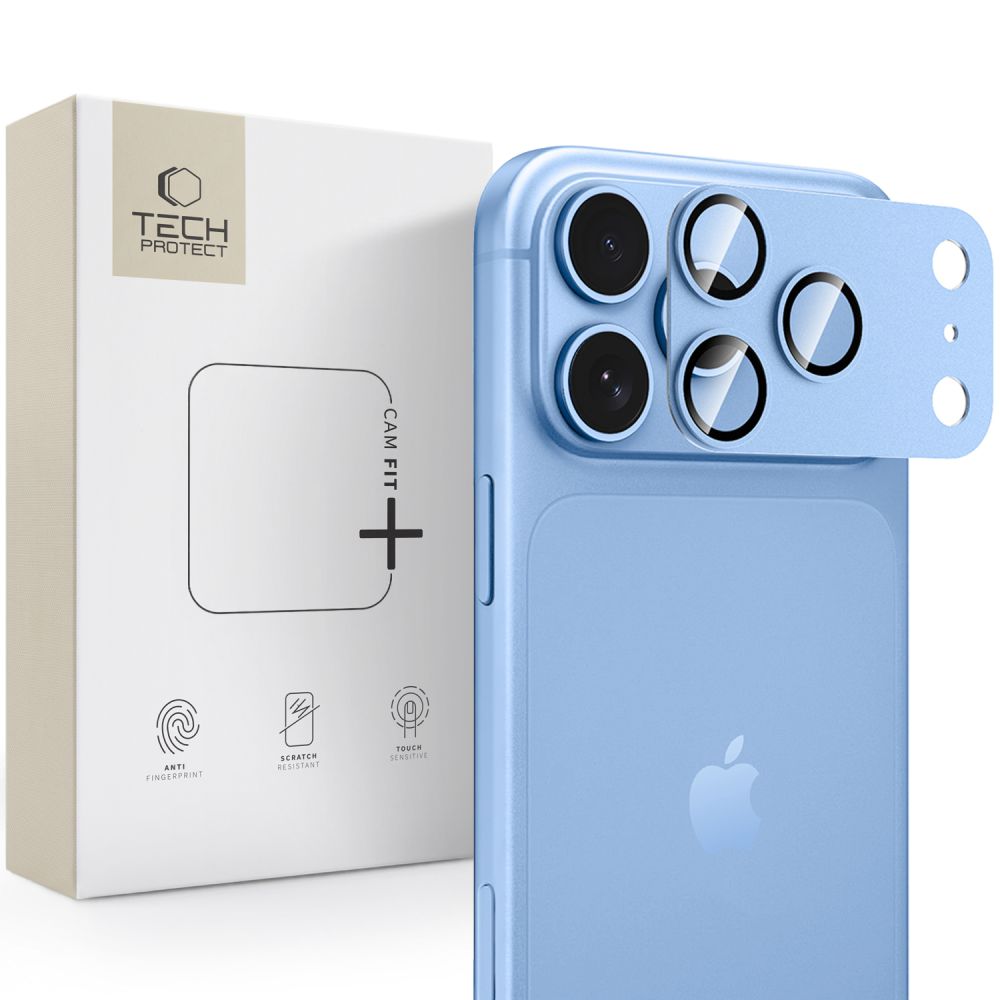 Ochrana na zadní kameru iPhone 18 Pro MAX - Tech-Protect, CamFull Fit+ Black