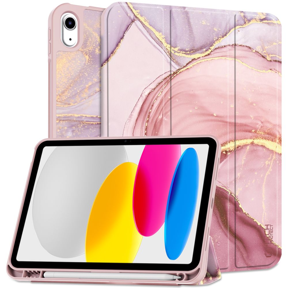 Pouzdro na iPad 11 (2025) / iPad 10.9 (2022) - Tech-Protect, SmartCase Pen Magenta