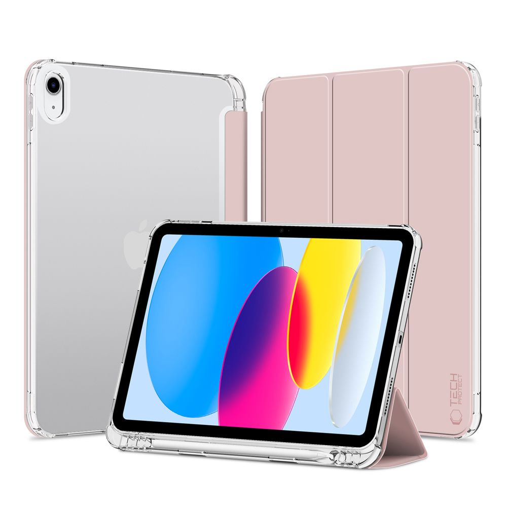 Pouzdro na iPad 11 (2025) / iPad 10.9 (2022) - Tech-Protect, SmartCase Hybrid Silver