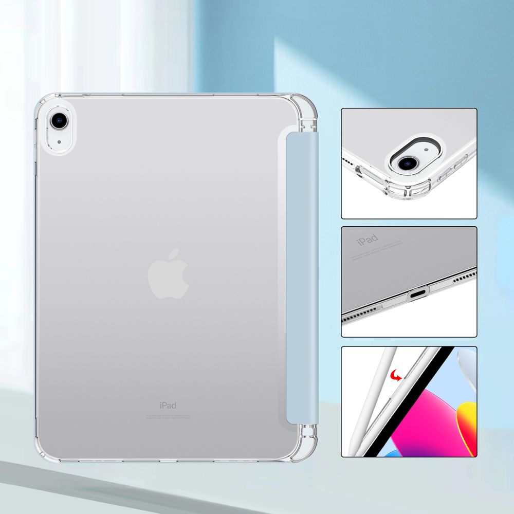 Pouzdro na iPad 11 (2025) / iPad 10.9 (2022) - Tech-Protect, SmartCase Hybrid Silver