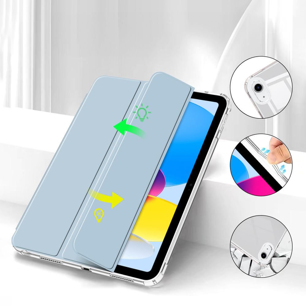 Pouzdro na iPad 11 (2025) / iPad 10.9 (2022) - Tech-Protect, SmartCase Hybrid Silver