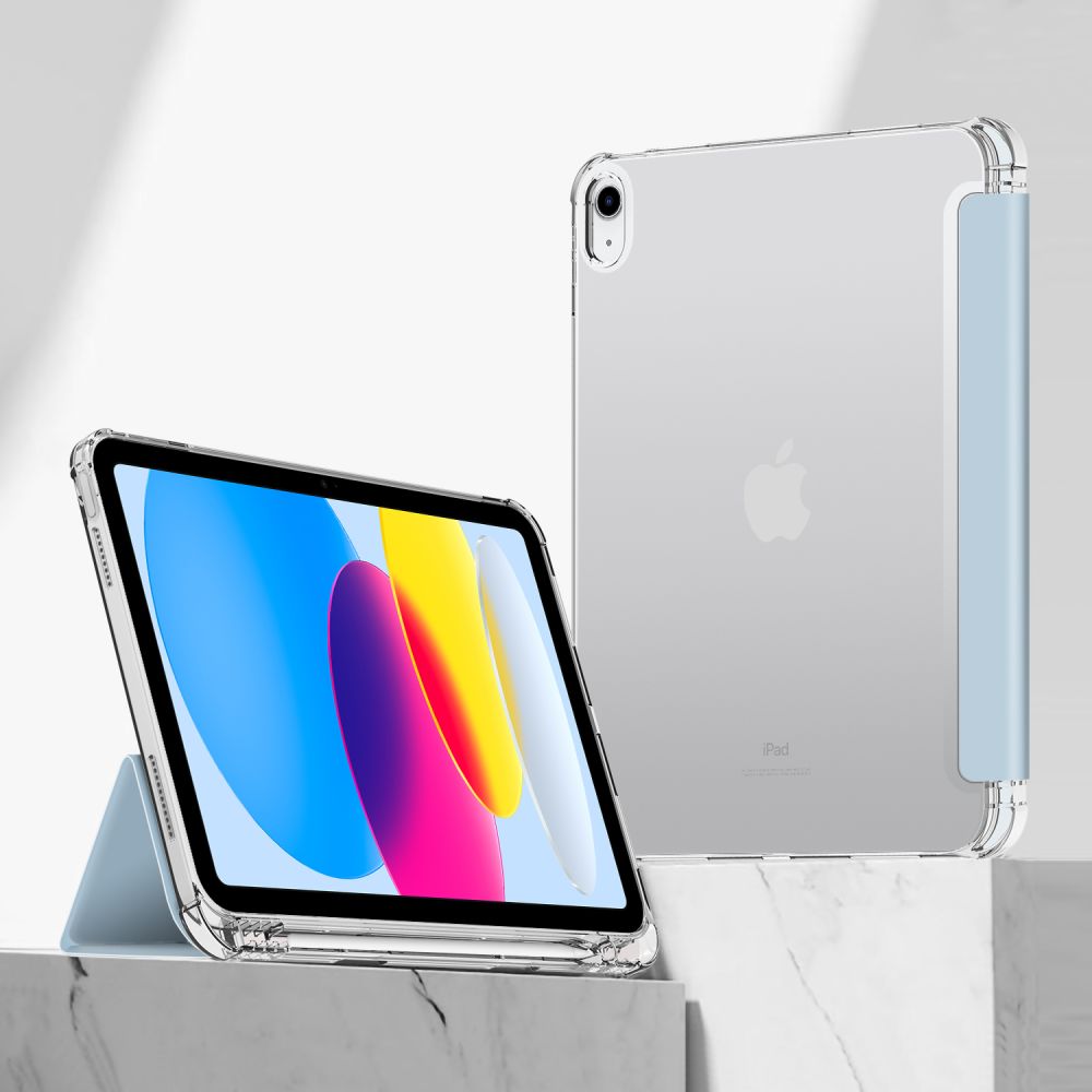 Pouzdro na iPad 11 (2025) / iPad 10.9 (2022) - Tech-Protect, SmartCase Hybrid Silver
