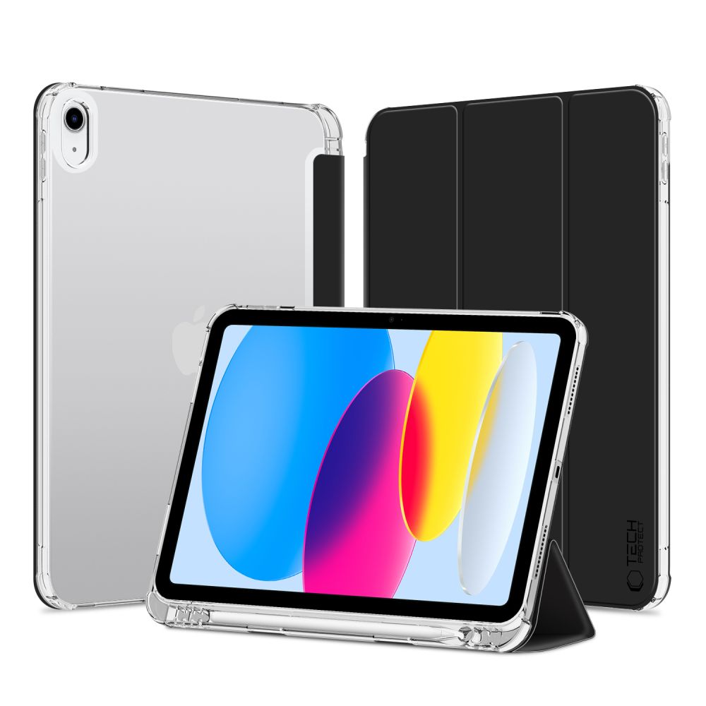 Pouzdro na iPad 11 (2025) / iPad 10.9 (2022) - Tech-Protect, SmartCase Hybrid Silver