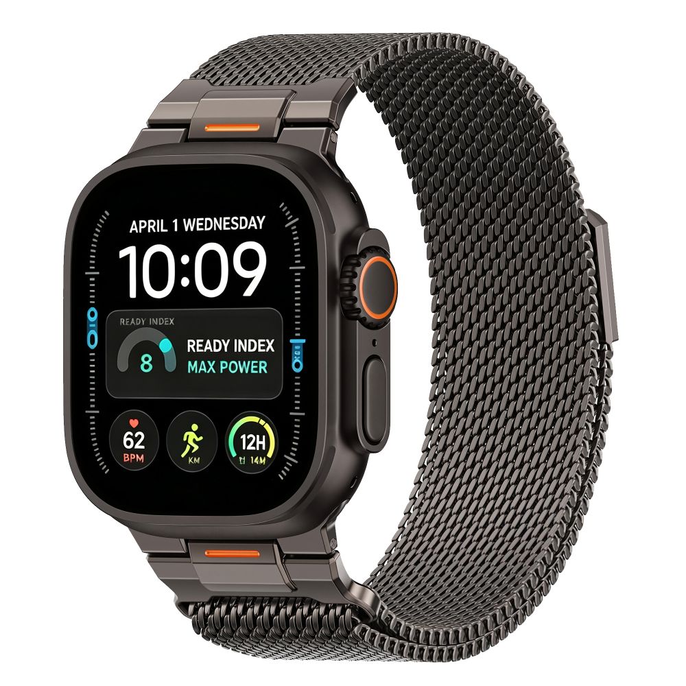 Řemínek na Apple Watch 44mm / 45mm / 46mm / 49mm - Tech-Protect, Milano Vanguard Black