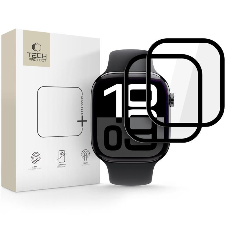 Hybridní ochranné sklo pro Apple Watch 46mm - Hofi, Hybrid Glass (2ks)